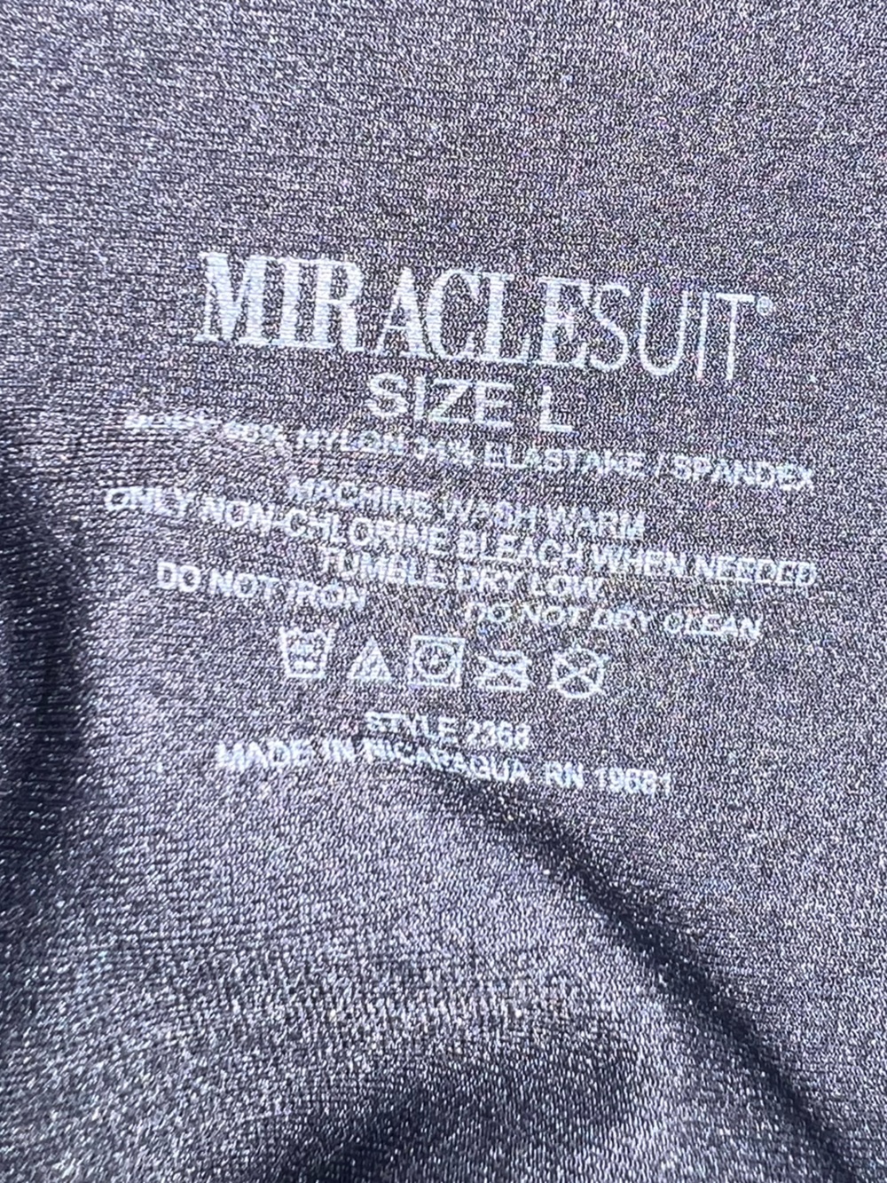 Miraclesuit Large Black High-Waist Leggings - Picture 3 of 5